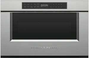 Front view of the Fisher & Paykel OMD24SPX1 microwave drawer