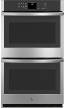 Front view of the GE JTD3000SNSS double wall oven