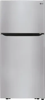 Front view of the LG LTCS20030S top freezer refrigerator