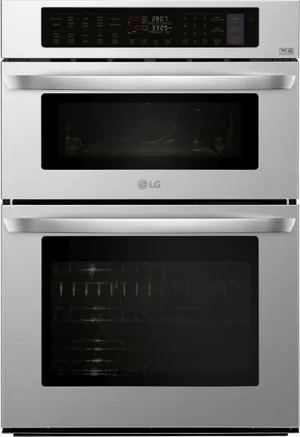 Front view of the LG LWC3063ST microwave oven combo