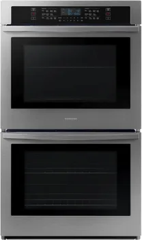 Front view of the Samsung NV51T5511DS double wall oven