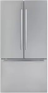 Front view of the Thermador Masterpiece T36FT810NS French door refrigerator