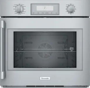 Front view of the Thermador Professional POD301RW oven