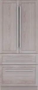Front view of the Thermador T36IT100NP French door refrigerator