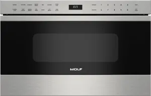 Front view of the Wolf MD24TE_S microwave drawer 