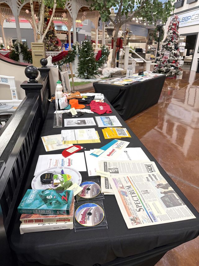 Time capsule contents on display at Boulevard Home’s St. George store.