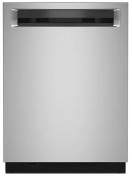 Front view of the KitchenAid KDPM604KPS dishwasher