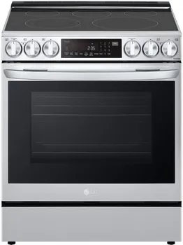 Front view of the LG LSEL6335FE electric range