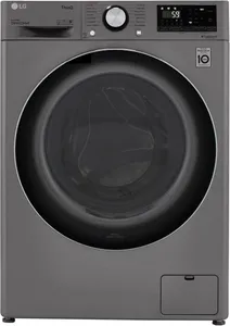 Front view of the LG WM3555HVA washer dryer combo 