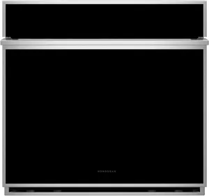 Front view of the Monogram Minimalist Collection ZTS90DSSNSS oven