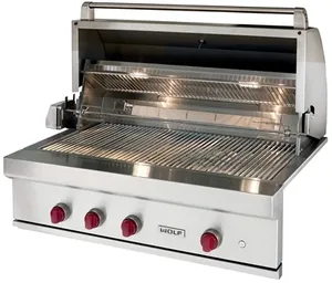 Front view of the Wolf OG42 grill 