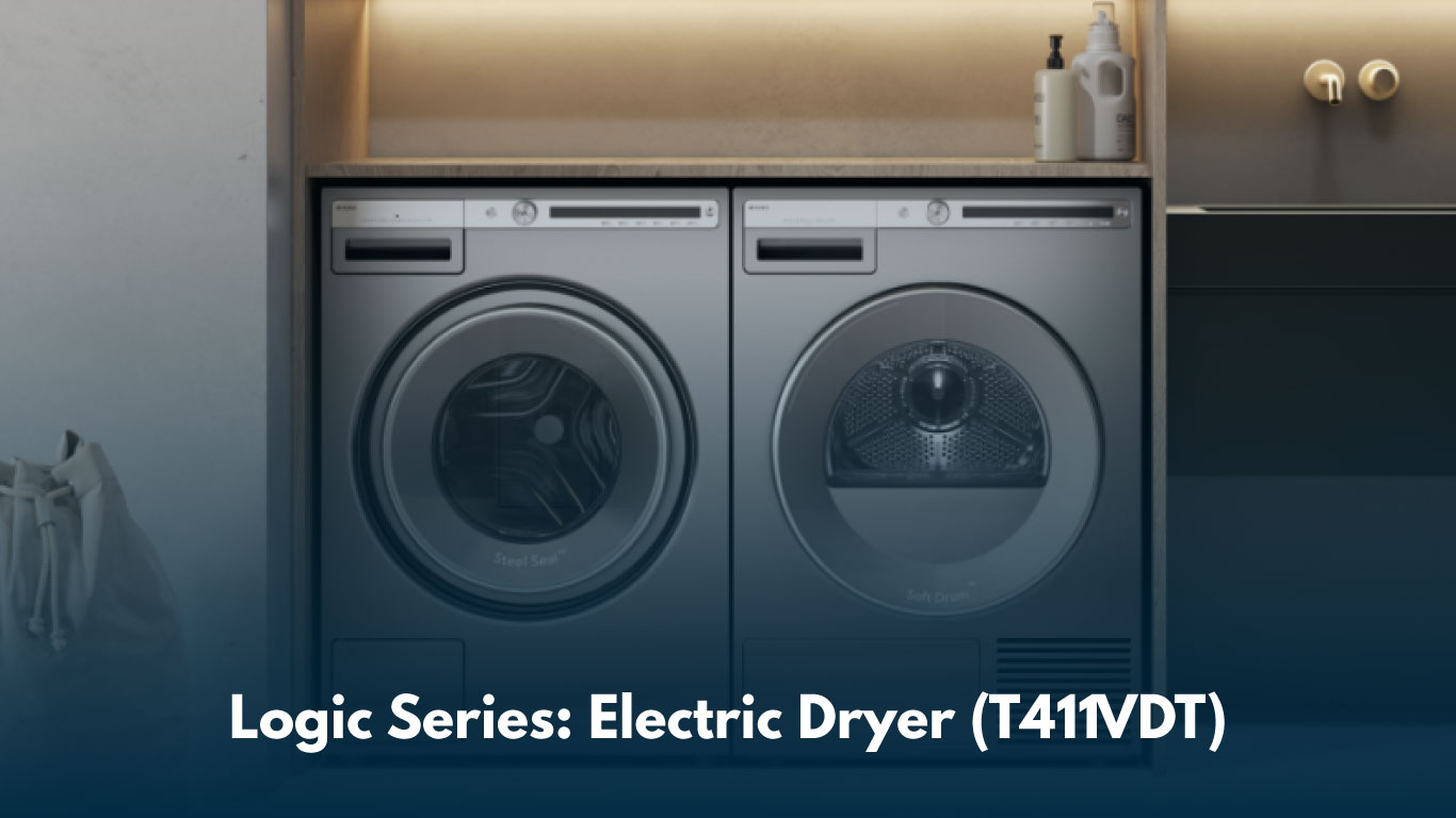 Image of Asko's Logic Series: Electric Dryer (T411VDT) in a luxury home.