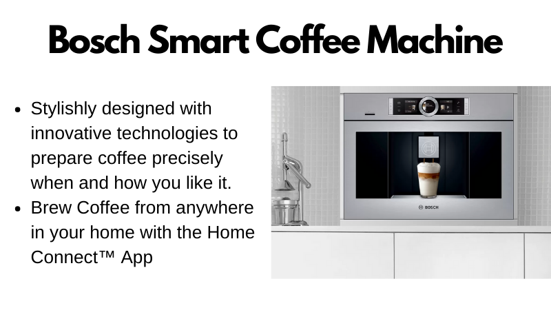 Bullet points for Bosch coffee makers