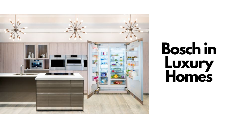 A kitchen featuring several Bosch appliances
