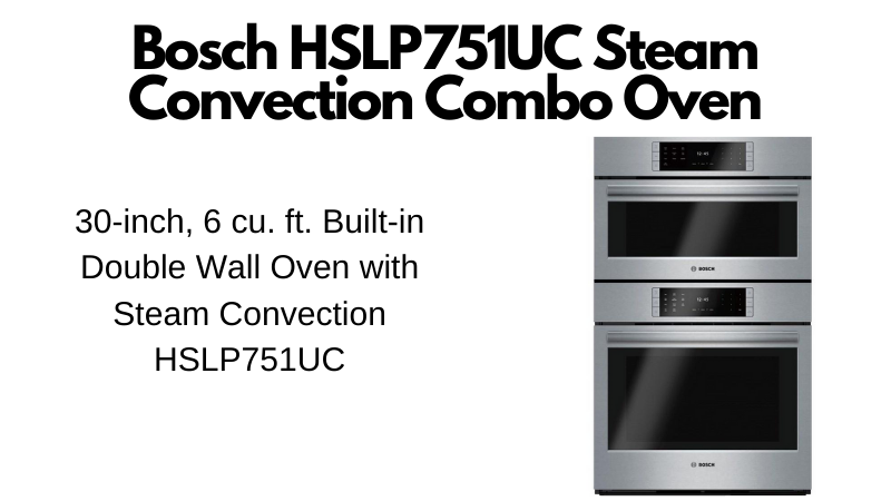 Front view of Bosch HSLP751UC combination wall oven