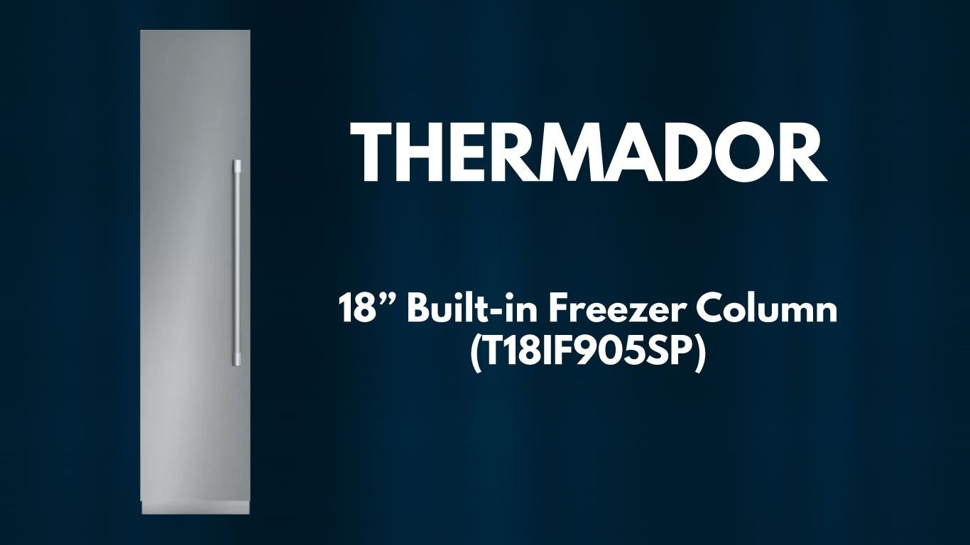 Thermador 18" built in column freezer