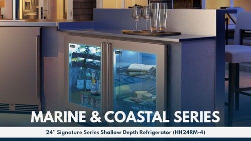 Perlick double outdoor counter depth refrigerator