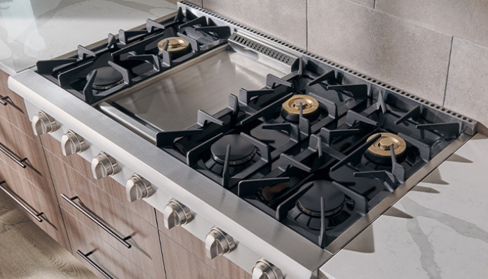 Thor gas cooktop in a home