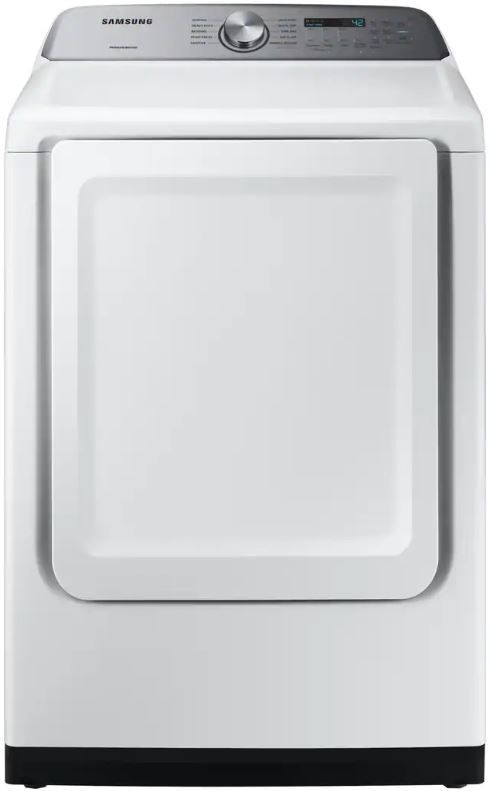 Stock photo of a Samsung gas powered dryer.