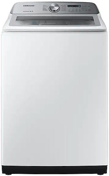 tock photo of a Samsung top load washer.