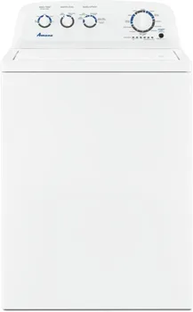 Front view of the Amana NTW4519JW top load washer