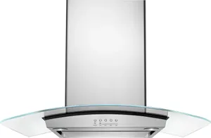 Front view of the Amana WVI75UC6DS island range hood 