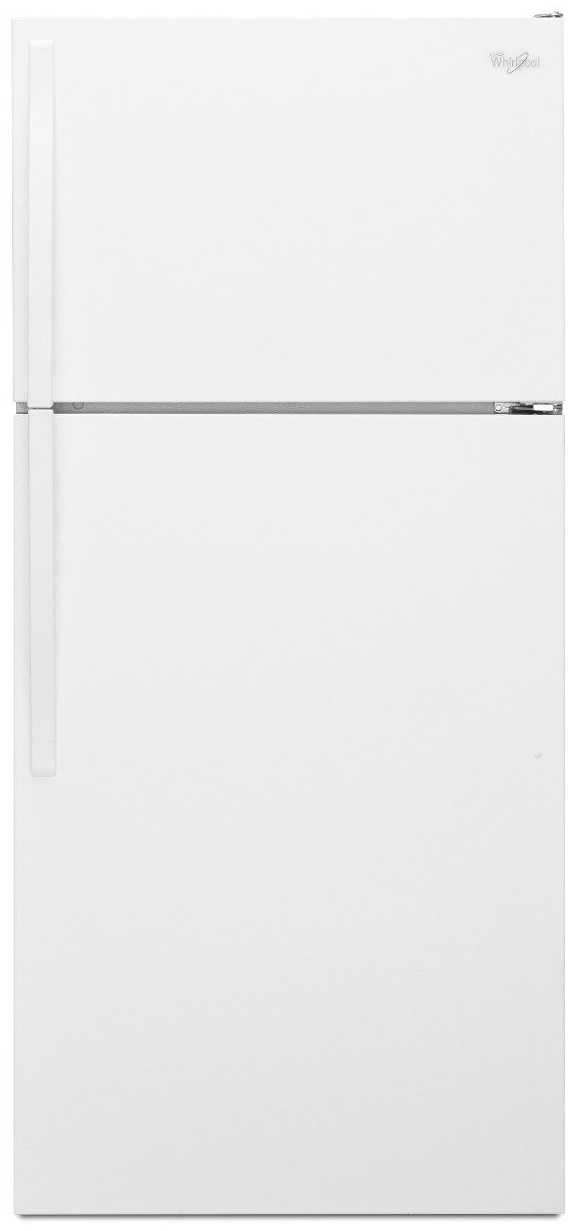 white refrigerator with top freezer 