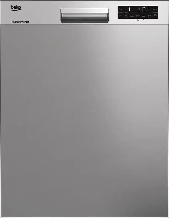 Beko Fingerprint Free Stainless Steel Built In dishwasher