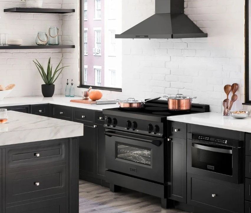 Black Modern Appliance Kitchen