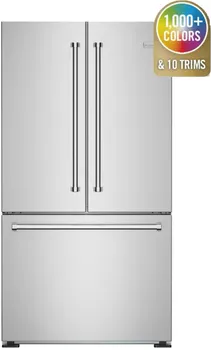Front view of the BlueStar FBFD361PMW refrigerator