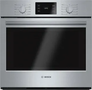 Fron view of the Bosch 500 Series HBL5451UC wall oven 