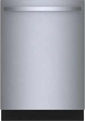 Front view of the Bosch 500 Series SHX65CM5N dishwasher