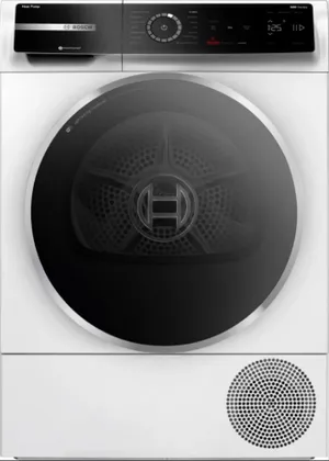 Front view of the Bosch 500 Series WQB245B0UC dryer