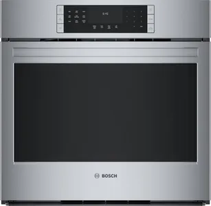 Front view of the Bosch 800 Series HBL8454UC oven