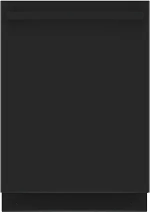 Front view of the Bosch 800 Series SHX78CM6N black dishwasher
