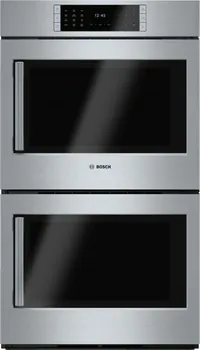 Front view of the Bosch Benchmark HBLP651RUC double wall oven 