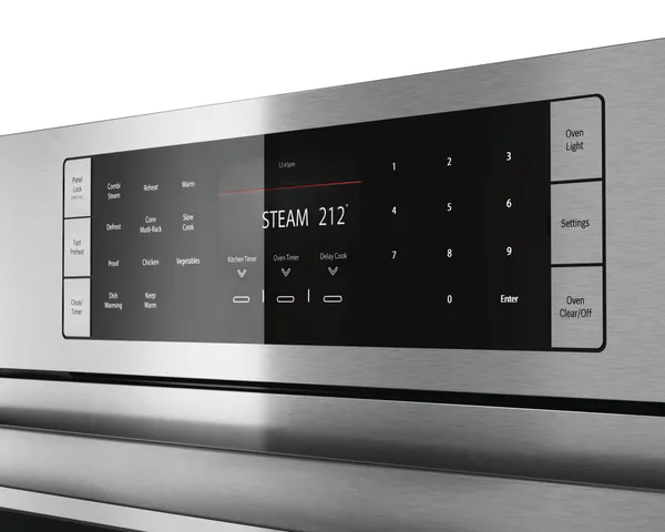 A close-up of the Bosch Benchmark HSLP451UC steam setting 