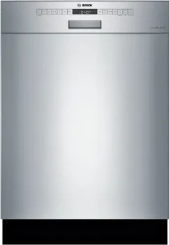 Front view of the Bosch SHE53B75UC dishwasher