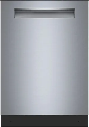 Front view of the Bosch SHP65DM5N 500 Series dishwasher 