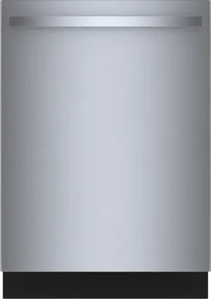 Front view of the Bosch SHX78DM5N 800 Series dishwasher