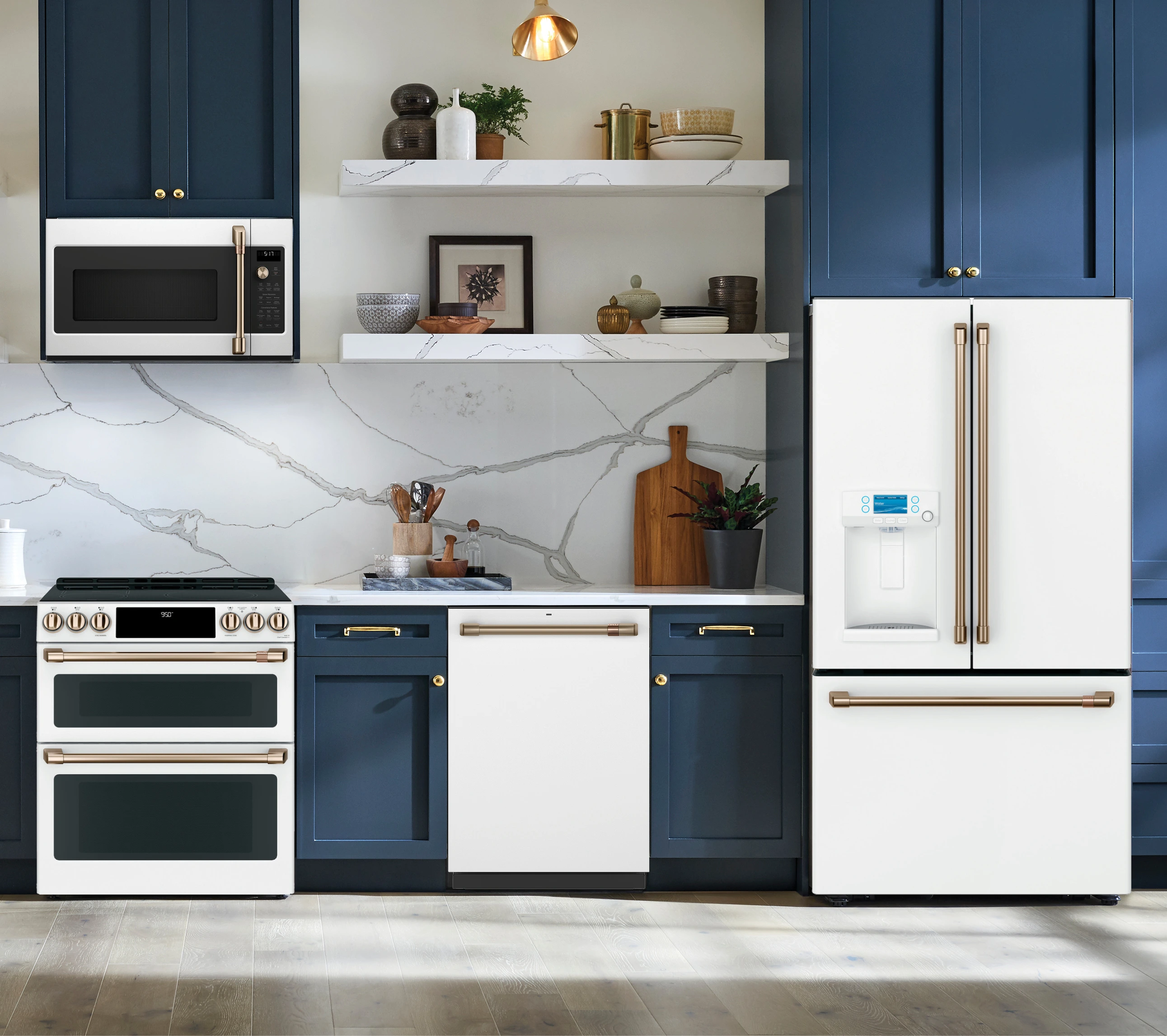 Café 4 Piece White Kitchen Package