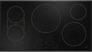 Overhead view of the Cafe CEP90361TBB cooktop 