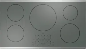 Overhead view of the Cafe CHP90362TSS induction cooktop