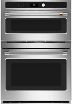 Front view of the Cafe CTC912P2NS1 oven