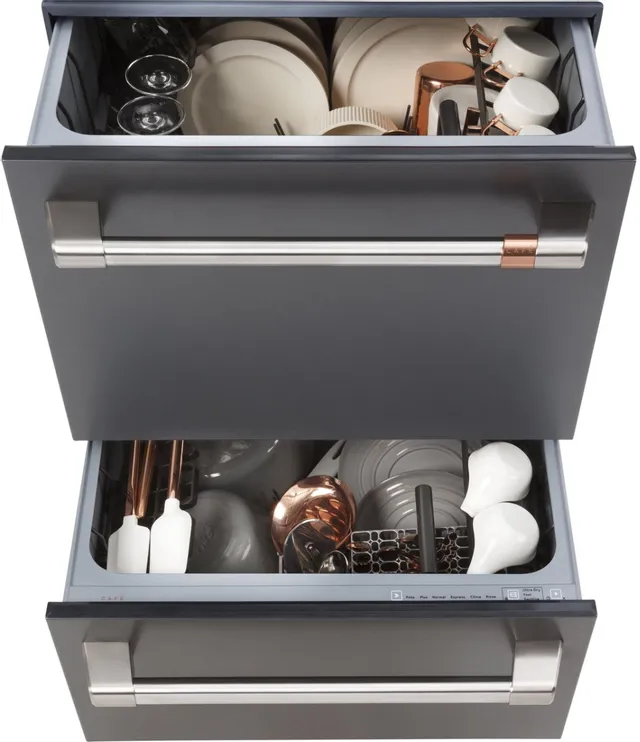 Café 24in Matte Black Built In Drawer Dishwasher