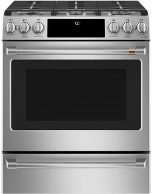 Café Stainless Steel Slide In Gas Range