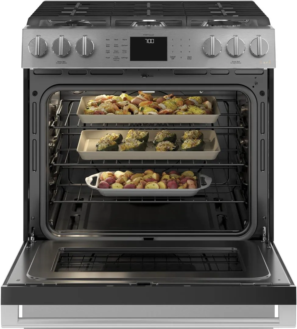 Café 30in Slide In Gas Range