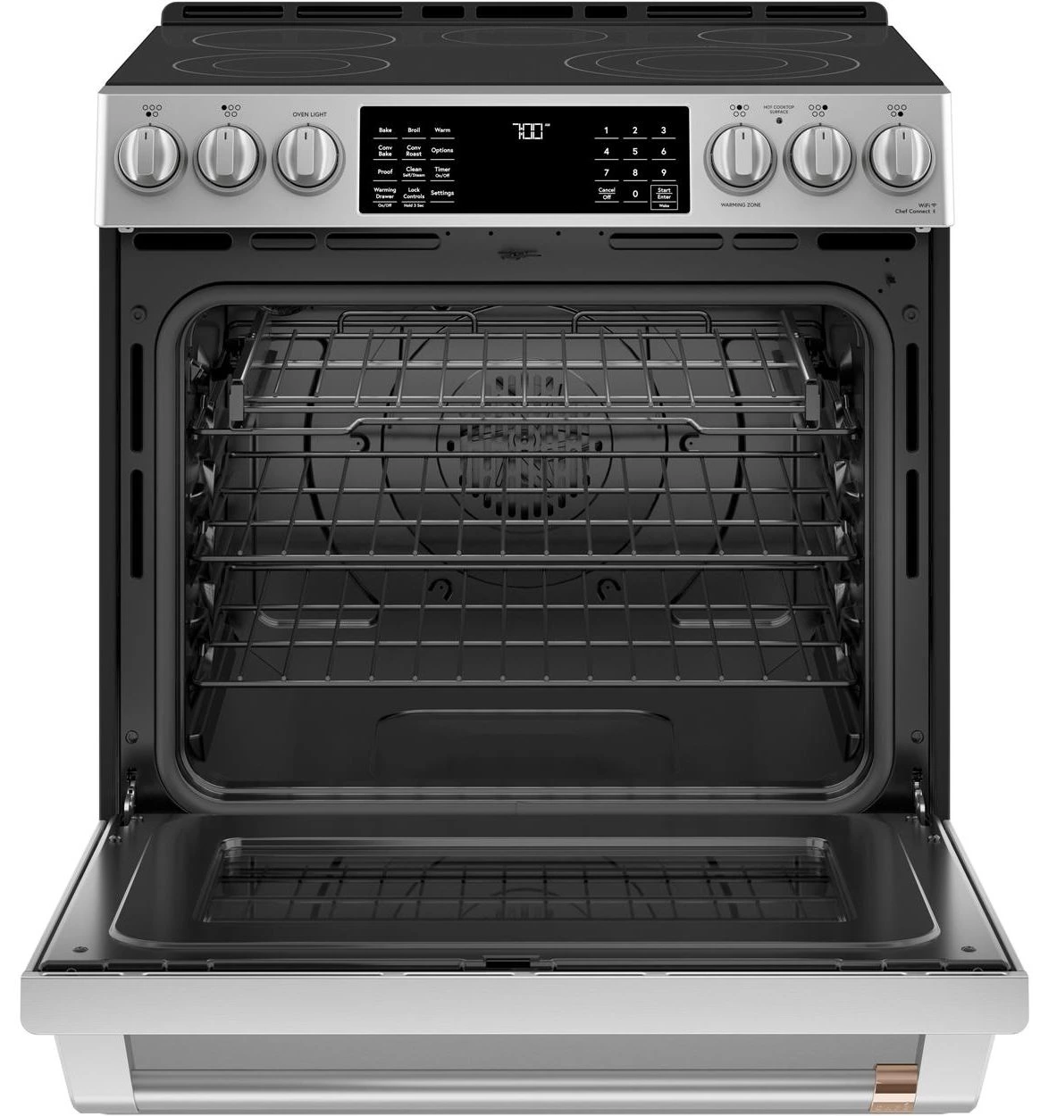 Café 30in Stainless Slide In Electric Range