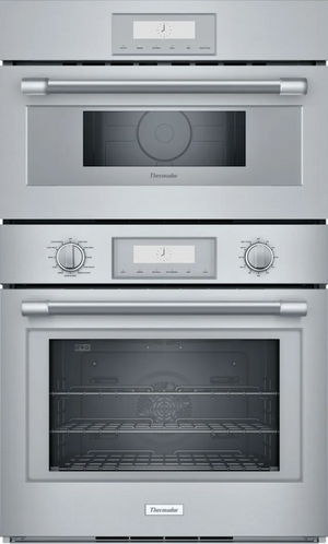 front view of the Thermador® Professional 30" Stainless Steel Oven/Micro Combo Electric Wall Oven