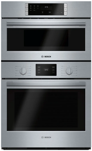 front view of the Bosch® 500 Series 30" Stainless Steel Microwave Combination Oven
